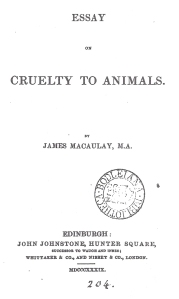 Essay on cruelty to animals about 150 words